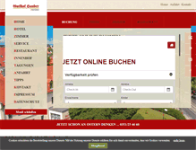 Tablet Screenshot of hotel-gutshof-hauber.de